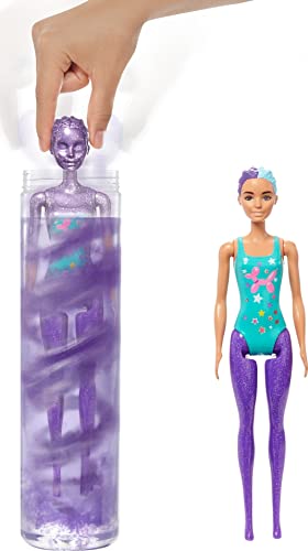 New 👍 Color Reveal Doll Glittery Purple With 25 Hairstyling &amp; Party-Themed Surprises Including 10 Plug-in Hair Pieces Gift For Kids 3 Years Old &amp; Up 👍