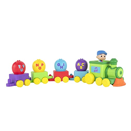 Hot Sale 👏 Musical Alphabet Train With JJ-Features Alphabet Train With Music,Sounds &amp; Phrases-4 Alphabet Wagons,1 JJ Conductor Figure-Plays Clips Of ‘ABC Song’-Toys For Kids And Preschoolers 🥰
