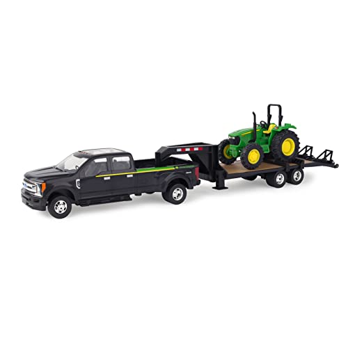 Buy ✔️ ERTL 1:32 Scale Ford F350 Pickup And Tractor Set — Includes John Deere Tractor Ford F350 Pickup And Gooseneck Trailer — 17.25 X 3.2 X 4.5 Inches — Ages 3 Years And Up 👍