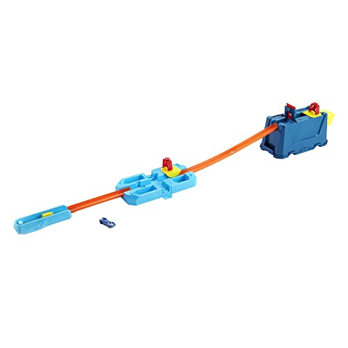 Wholesale 🥰 Track Builder Unlimited Stunt Crash Box Playset With 18 Building Components In Storage Box With Lid &amp; One 1:64 Scale Hot Wheels Car Awesome Gift For Kids 6 To 12 Years Old 🌟