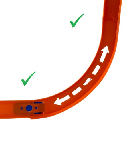 Brand new ⌛ Curve Tracks Expansion Packs ~ Includes 8 Curved Track Pieces &amp; 4 Connectors ~ 10″ Long ⭐