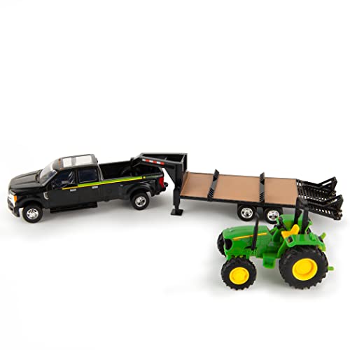 Buy ✔️ ERTL 1:32 Scale Ford F350 Pickup And Tractor Set — Includes John Deere Tractor Ford F350 Pickup And Gooseneck Trailer — 17.25 X 3.2 X 4.5 Inches — Ages 3 Years And Up 👍