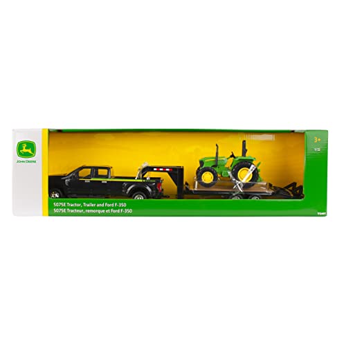 Buy ✔️ ERTL 1:32 Scale Ford F350 Pickup And Tractor Set — Includes John Deere Tractor Ford F350 Pickup And Gooseneck Trailer — 17.25 X 3.2 X 4.5 Inches — Ages 3 Years And Up 👍