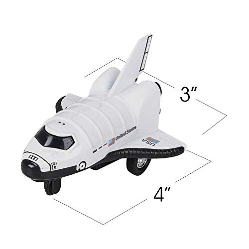 Best reviews of 🌟 Diecast Mini Space Shuttle With Pullback Mechanism Set Of 2 Diecast Metal NASA Space Toys For Boys Astronaut Cake Decorations Astronaut Space Theme Party Favors 🔔