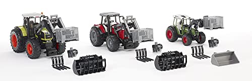 Top 10 😀 Toys – Construction Realistic Attachments And Accessories For Frontloader Vehicle Including A Basket Pallet Winch And Forks – Ages 3+ ⌛