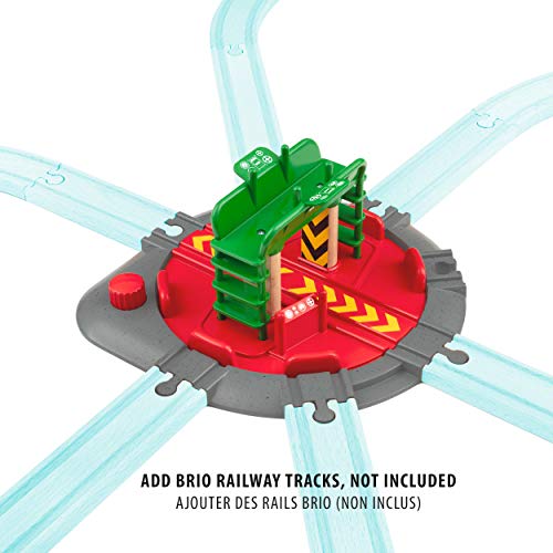 Promo 🔔 World 33476 – Turntable &amp; Figure – 2 Piece Wooden Toy Train Accessory For Kids Ages 3 And Up 👍