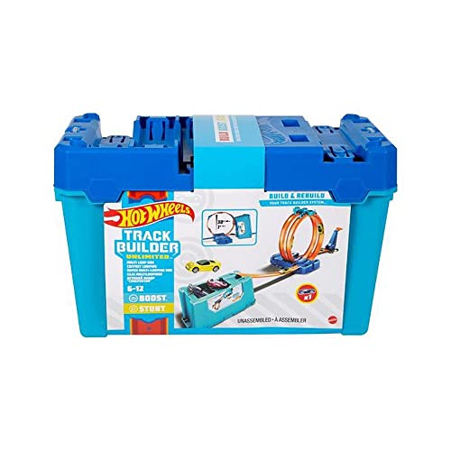 Deals ⌛ Track Builder Multi Loop Box Ultimate Storage 10 Feet Of Track Connectors Launcher Diecast Car Portable Ages 4 And Abov 🌟