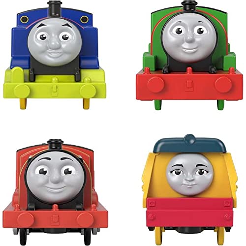 Hot Sale 🔔 Percy James &amp; Rebecca Train Engine Set – Set Of 4 Motorized Toy Train Engines For Preschool Kids Ages 3 Years &amp; Ol 🛒