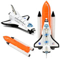 Best deal 🎉 ASA Space Shuttle Toy For Kids Pretend Play 2 Piece Set Rocket Ship With Lights And Sound Diecast Spaceship For Boys 👧 Girls Toddlers 🔔