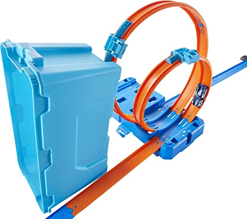 Deals ⌛ Track Builder Multi Loop Box Ultimate Storage 10 Feet Of Track Connectors Launcher Diecast Car Portable Ages 4 And Abov 🌟