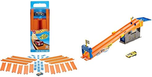 Coupon ⭐ Track Builder Straight Track With Car [Styles May Vary] 👍
