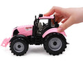 Outlet 🤩 Friction Powered Farm Tractor With Opening Bonnet (Pink) 🔥
