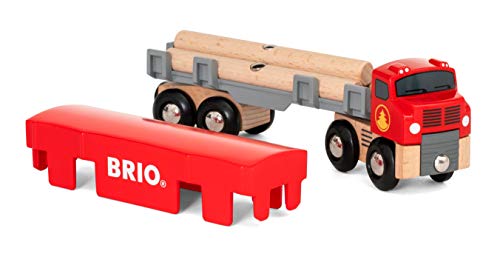Cheapest 😀 World 33657 – Lumber Truck – 6 Piece Wooden Toy Train For Kids Ages 3 And Up  Grey 😉
