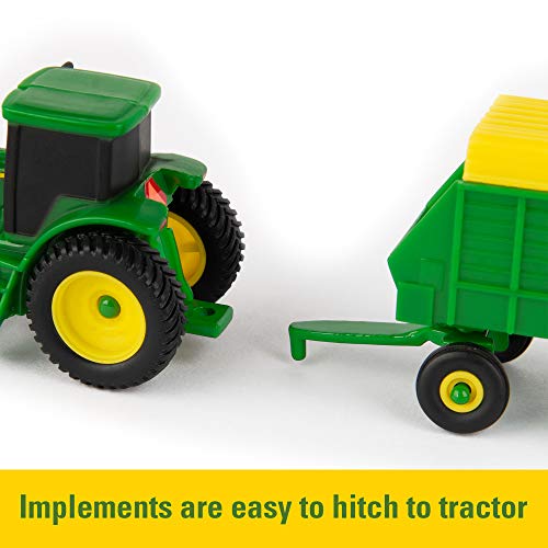 New 🎁 TOMY John Deere Durable Vehicle Toy Set For Kids With Tractor Shaped Portable Carry Cas 😍