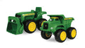 Brand new 😍 Sandbox Vehicle Set — Includes Dump Truck Toy And Tractor Toy With Loader — Girl And Boy Toys — Ages 18 Months And Up — 6 Inch — 2 Count ⌛