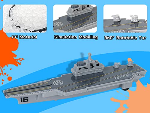 Best deal 🥰 Aircraft Carrier Military Naval Ship Toy Play Set With Small Scale Model Planes Fighter Jets Battleship And Supply Ship For Kids Boy Girl Age 5+ Party Favors Gifts Naval Ship-02 🌟
