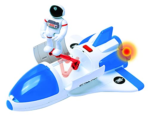 Best reviews of 🤩 Stro Venture Space Shuttle Toy – Plastic Spaceship For Kids With Lights And Sound – Astronaut Figure Openable Cockpit And Compartment Extended Arm – Fun Space Gift Toys For Any Mission &amp; Adventure ✔️