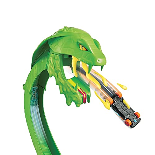 Deals 🔥 Toxic Snake Strike Challenge Play Set With Slime For Kids 5 Years Old &amp; Up Includes One 1:64 Scale Hot Wheels Vehicle Connects To Other Sets Single Or Multicar Play 🧨