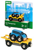 Promo 😀 World – 33577 Car Transporter | 2 Piece Toy Train Accessory For Kids Ages 3 And Up 🥰