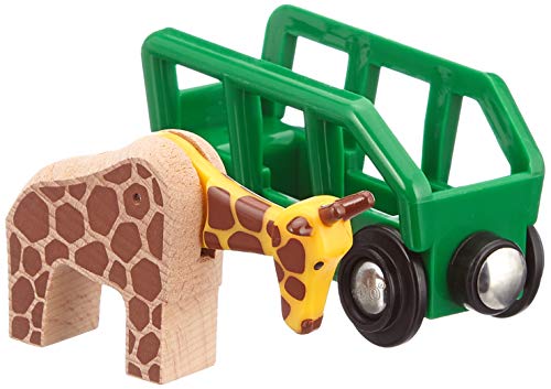 Buy ✔️ RIO World – 33724 Giraffe And Wagon | 2 Piece Toy Train Accessory For Kids Ages 3 And Up  Green ⌛