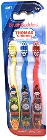 Best deal ✨ Thomas The Train &amp; Friends Soft Toothbrushes 3 Pack Brush Buddies (Blue Yellow Red) ✨