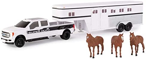 Buy ✔️ ERTL 1:32 Scale Ford F350 Pickup And Tractor Set — Includes John Deere Tractor Ford F350 Pickup And Gooseneck Trailer — 17.25 X 3.2 X 4.5 Inches — Ages 3 Years And Up 👍