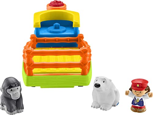 Flash Sale 😀 Little People Zoo Train Toy With Music And Sounds For Toddlers 1 Conductor And 2 Animal Toy Figures Choo-Choo Zoo Train 🎉