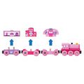 Flash Sale ❤️ Princess Train Wooden Toys 👧 Girls Train Set Princess Toys Gifts For 3 4 5 Year Old 👧 Girls Train Set Pink Train Toddler Toy ⭐