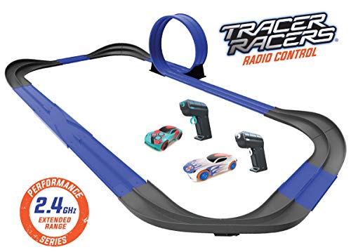 Best Sale 🧨 2.4 GHz Radio Control Remote Slot-Less Cordless Racing Blazin’ Loop Speedway Track Set With Two C 🎁