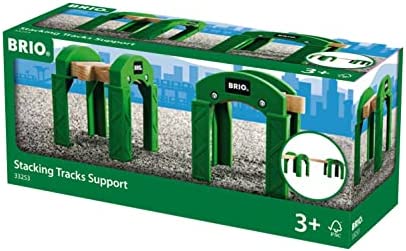 Coupon ✨ World – 33253 Stacking Track Supports | 2 Piece Toy Train Accessory For Kids Age 3 And Up  Green 🌟