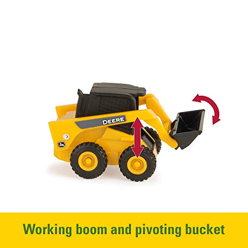 New 🎁 TOMY John Deere Durable Vehicle Toy Set For Kids With Tractor Shaped Portable Carry Cas 😍