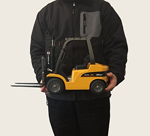 Deals 👏 Jumbo Remote Control Forklift 13 Inch Tall 8 Channel Full Functional Professional RC Forklift Construction Toys High Powered Motors 1:10 Scale – Heavy Metal – (TR-216) ❤️