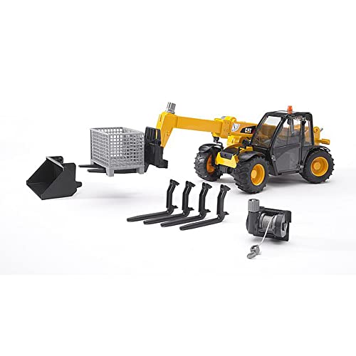 Top 10 😀 Toys – Construction Realistic Attachments And Accessories For Frontloader Vehicle Including A Basket Pallet Winch And Forks – Ages 3+ ⌛