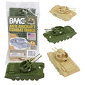 Promo ⭐ Lassic Payton Anti-Aircraft Tanks – 4pc Tan Green Plastic Army Men Vehicle 😉