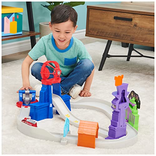 Flash Sale 😀 True Metal Total City Rescue Movie Track Set With Exclusive Marshall Vehicle 1:55 Scale Kids Toys For Ages 3 And Up 🧨