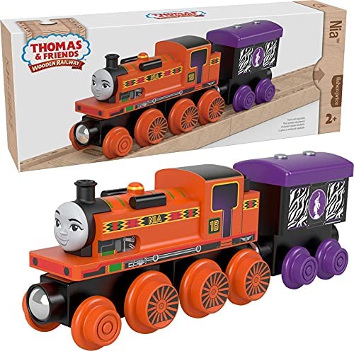 Cheap 👍 Wooden Railway James Engine And Coal Car Push-Along Train Made From Sustainably Sourced Wood For Kids 2 Years And Up 🛒