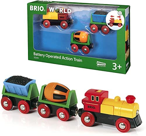 Budget ❤️ RIO World – 33319 Battery Operated Action Train | 3 Piece Toy Train For Kids Ages 3 And Up ✨