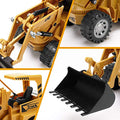 Best Sale ✔️ Remote Control Construction Toy – RC Bulldozer 1/24 Front Loader RC Tractor Vehicles With 2 Rechargeable Batteries Pretend Construction Playset Toys For 3 4 5 6 Years Old Boys 👧 Girls Kids Gift 😉