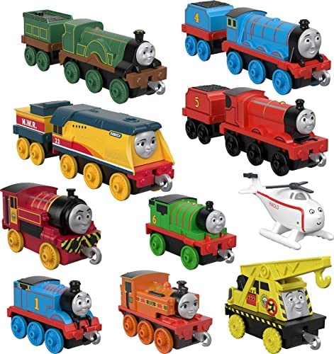 Deals 🛒 Price Thomas &amp; Friends Sodor Steamies 10-Pack Of Die-Cast Metal Push-Along Train Engines And Vehicles For Preschool Kids Ages 3 And Up 🛒