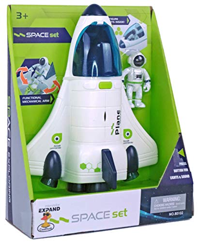 Budget 😍 Space Shuttle Spacecraft Airplane Toys For Kids With Lights &amp; Sound &amp; Astronaut Figure,Spaceship Toys For Any Interstellar Mission Adventure,Toy Rocket Gift For Boys 3-5-8 😉