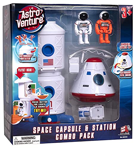 Top 10 🔔 Stro Venture Space Playset – Toy Space Station &amp; Space Capsule With Lights And Sound &amp; 2 Astronaut Figurine Toys For Boys And 👧 Girls 🌟