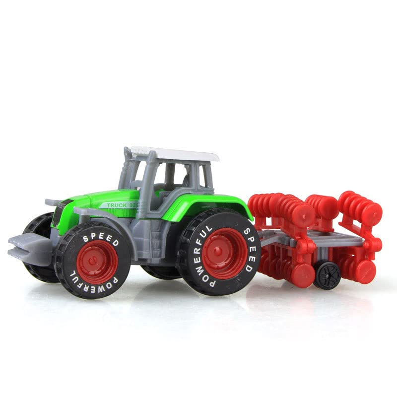 Best Pirce 🥰 Kid’s Farm Tractor Toys With Trailers ,Alloy And ABS Toy Truck Realistic Tractor Vehicle Value Play Set（Set Of 4） 😉