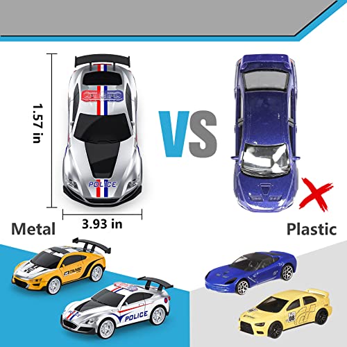 Best Sale 🔔 Electric High-Speed Slot Car Race Car Track Sets With 2 1:43 Scale Slot Cars And 2 Hand Controllers With Headlights And Dual Racing Toys Gifts For 6 7 8 9 10 11 12 Boys Girl 😉