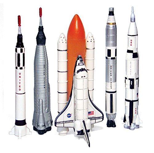 Best Sale 💯 Spaceship Rocket Set – 5 Piece Space Program NASA Collector’s Set – Mercury Gemini Apollo Saturn Rockets And Space Shuttle 🎁