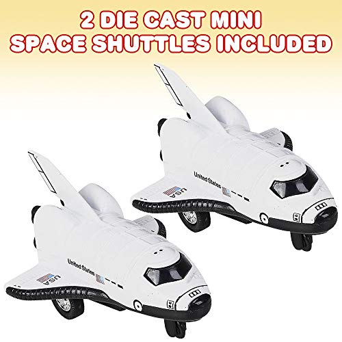 Best reviews of 🌟 Diecast Mini Space Shuttle With Pullback Mechanism Set Of 2 Diecast Metal NASA Space Toys For Boys Astronaut Cake Decorations Astronaut Space Theme Party Favors 🔔