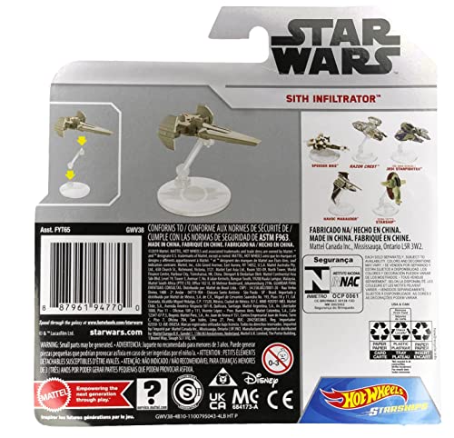 Wholesale 👍 Hot Wheels Star Wars Starships Sith Infiltrator Die Cast Vehic 🔔