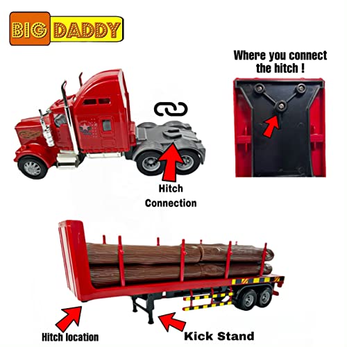 Wholesale 👏 Rig Heavy Duty Tractor Trailer Transport Series Lumber Truck Tractor Trailer ❤️