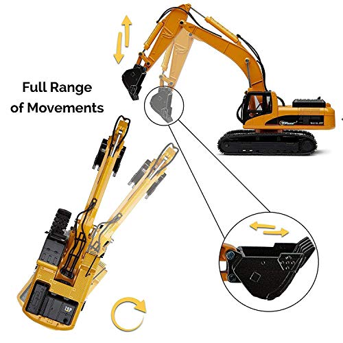 Hot Sale 🔔 Excavator Toy Trucks Construction Toys Excavator Toys For Boys Diecast Metal Truck Toy Kids Tractor Toys 1:40 Scale Great Toddler Toys For 8 Year Old Boys And U ✨