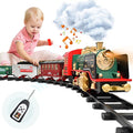Buy 🎁 Train Set – Rechargeable Battery And Remote – Around The ❄ Christmas Tree With Water Steam Music &amp; Lights – Electric Train Toy Gift Toys For Age 3 4 5 6 7 8+ Kids Toddlers 2022 Remote Control Train Se ✔️