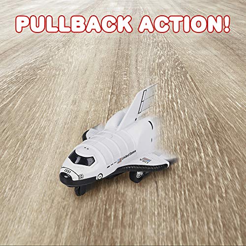 Best reviews of 🌟 Diecast Mini Space Shuttle With Pullback Mechanism Set Of 2 Diecast Metal NASA Space Toys For Boys Astronaut Cake Decorations Astronaut Space Theme Party Favors 🔔